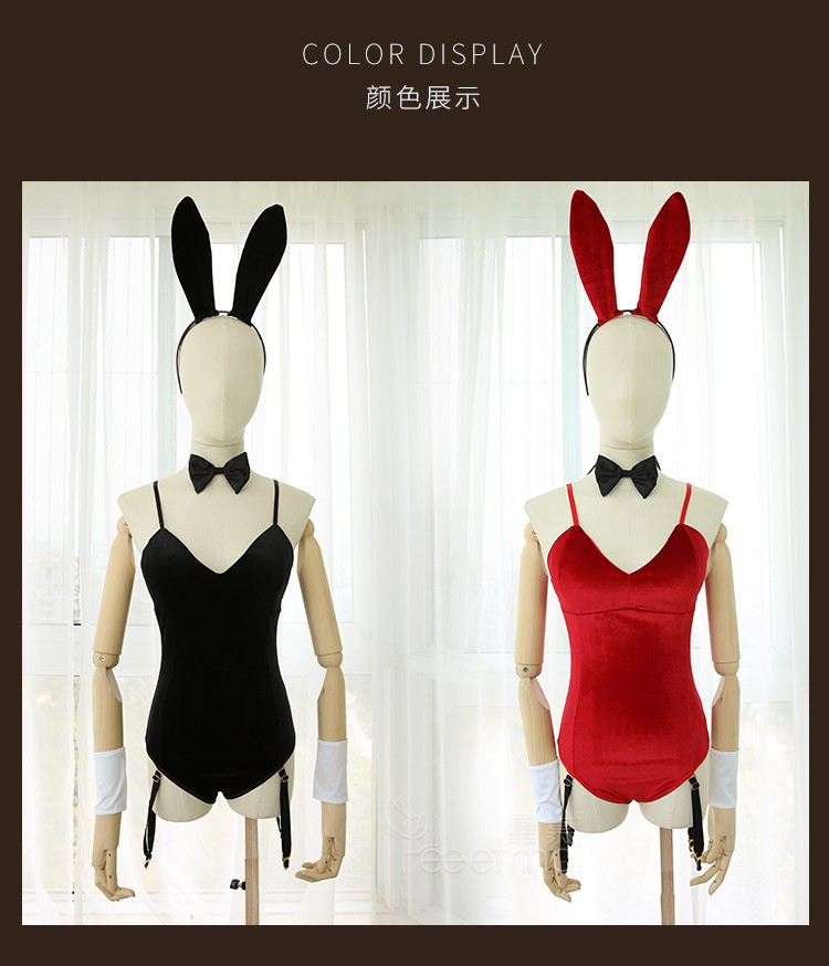 情趣内衣性感兔女郎暗扣可开裆超骚床上套装惑女骚费琳