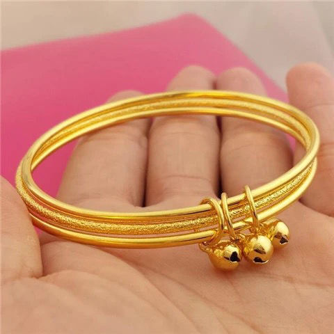新款三生三世手镯女细圈时尚款百搭配件老金女士手环不掉色福袋三生