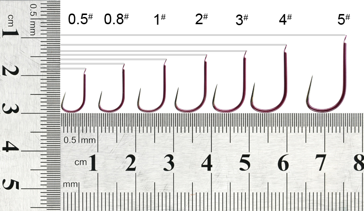 珍自由(zhenziyou) 紫锋新关东钩小盒装 研磨高耐腐