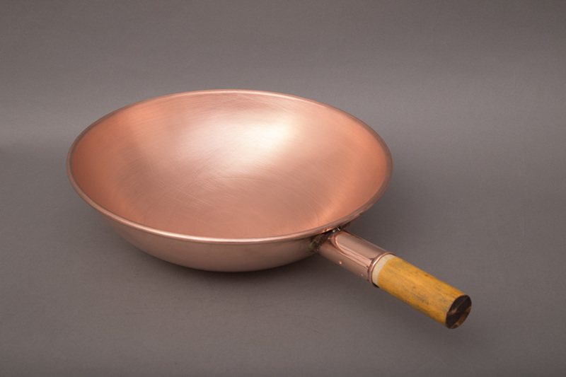 铜炒锅纯铜锅纯手工加厚紫铜炒菜锅炒瓢汤锅燃气家用不粘锅铜餐具