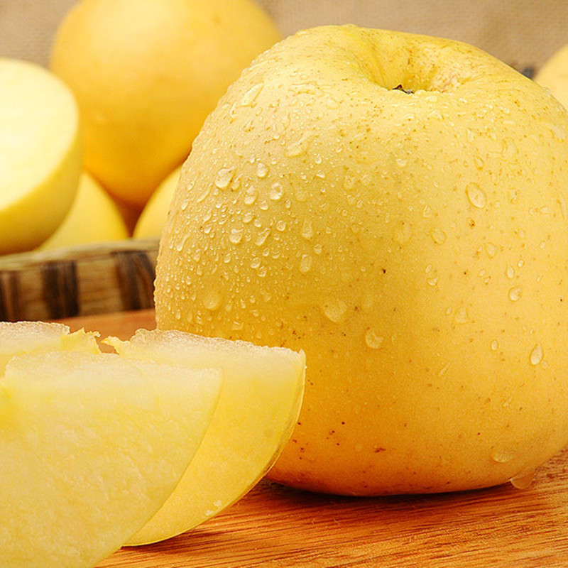 xj奶油金富士苹果5斤装新鲜水果奶油富士产发qq