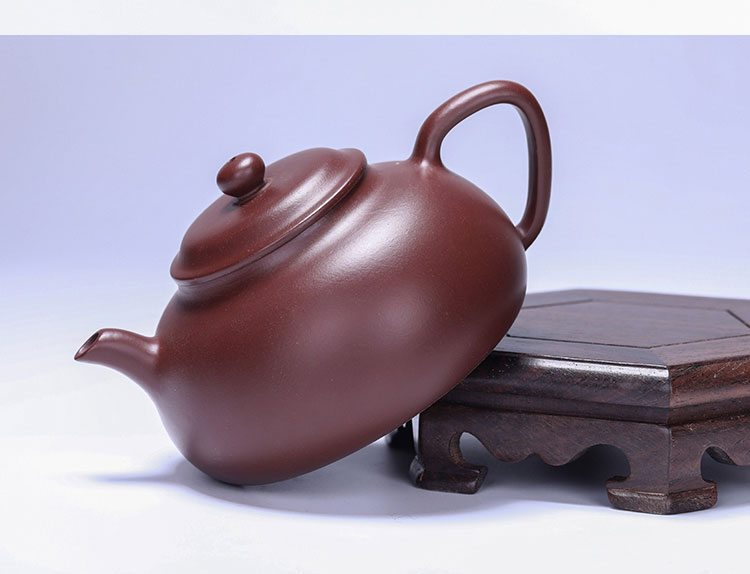 宜兴紫砂壶纯全手工紫朱泥飞鸿壶家用泡茶壶功夫茶具茶壶 国泰家和