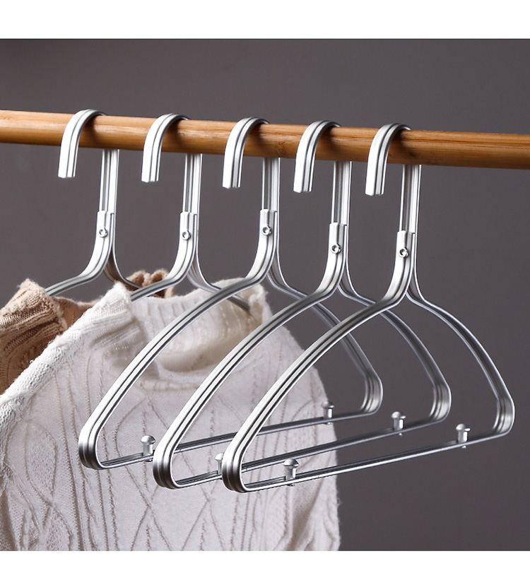 家用铝合金衣架衣服撑子无痕多功能晾衣服神器晾衣撑成人挂衣架子