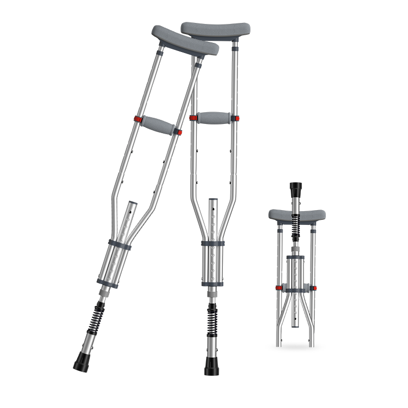 益森zhf812拐杖骨折双拐腋下拐防滑老年人年轻人医用捌杖拐棍铝合金