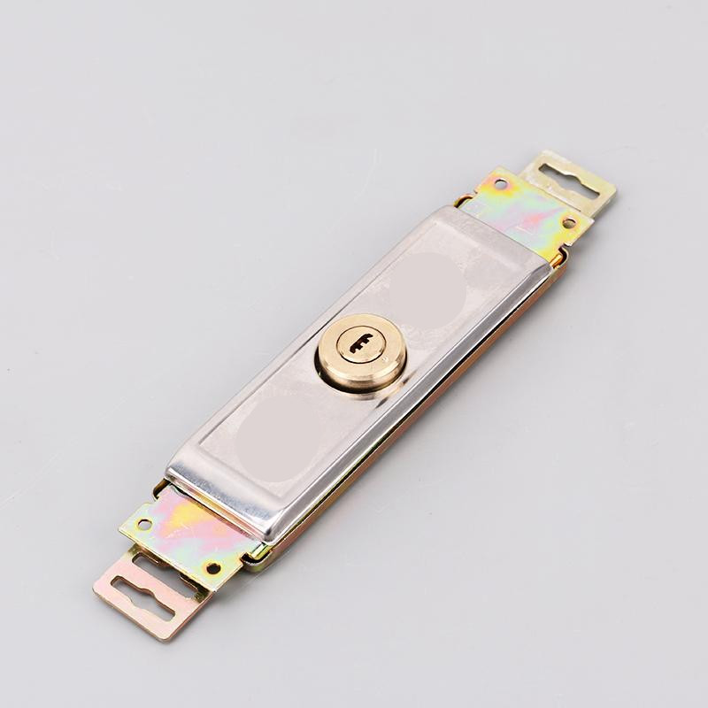 久益祥窗用配件卷帘门锁 定做 地钩锁芯卷闸门锁地钩锁带钥匙十字内外