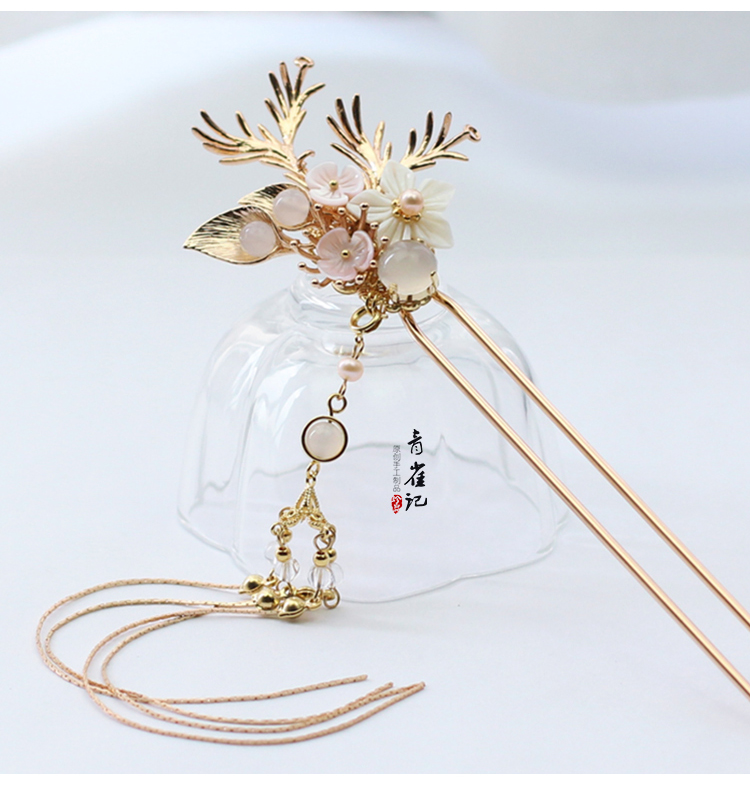 姬咪(jimi)时尚头饰/胸饰583933978757 青雀记原创设计手工发簪头饰