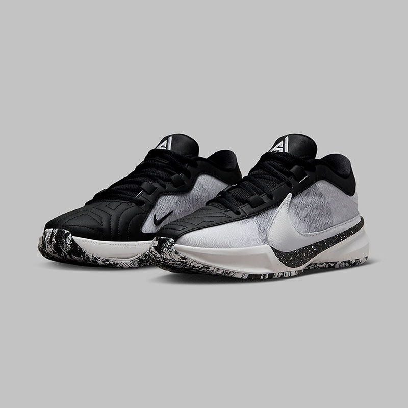 【耐克(nike)篮球鞋】 耐克男鞋zoom freak 5 ep字母哥5代白黑缓震