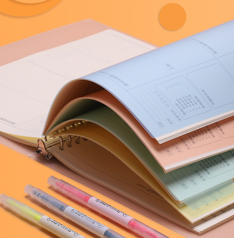 三木sunwood记事本子活页本b5笔记本本子超厚简约大学生韩国小清新可