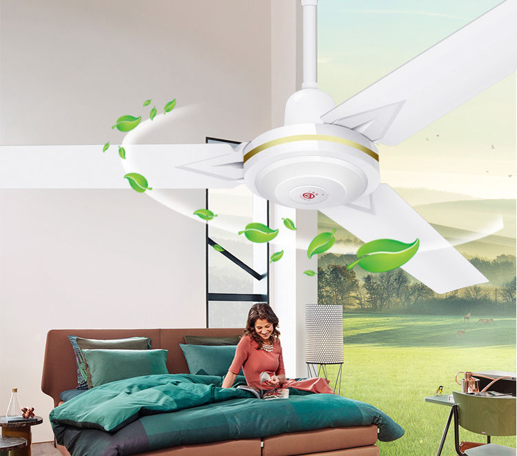 三角吊扇王铁叶1400mm大风力工业家用客厅餐厅宿舍56寸电风扇