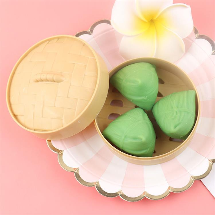 网红抖音同款解压包子玩具发泄神器解压包子带蒸笼仿真包子捏捏乐1个