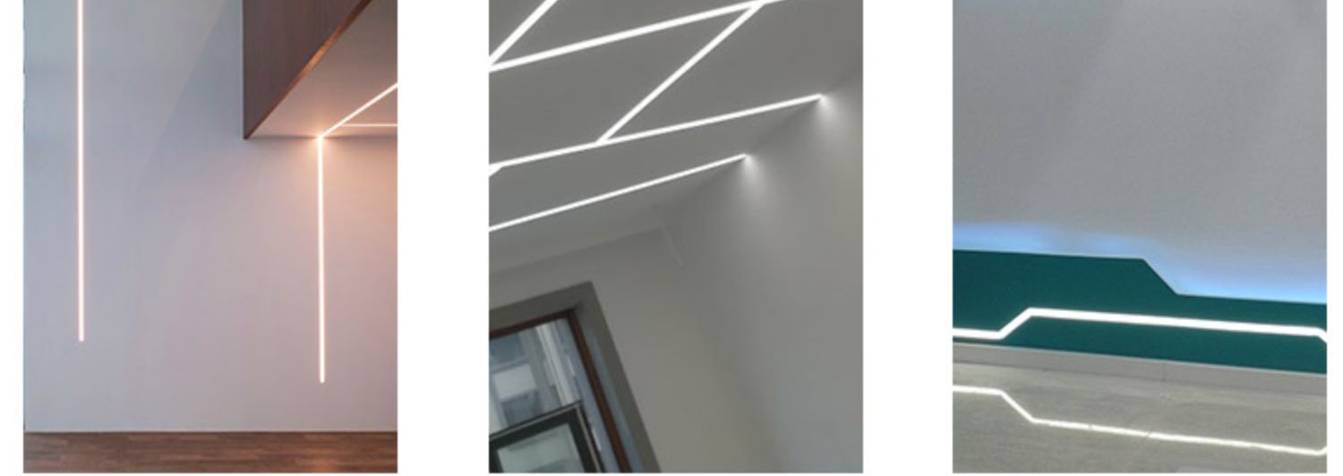 led黑色面罩线条灯u型明装灯条灯带铝槽户外暗装嵌入式铝合金灯槽