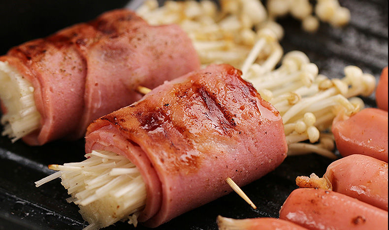 1000g/袋培根 培根肉片装烧烤培根手抓饼烤肠