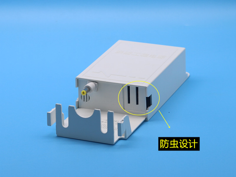 12v3a监控防水电源摄像头电源12v25a2a监控电源盒防水盒小耳朵浅灰色
