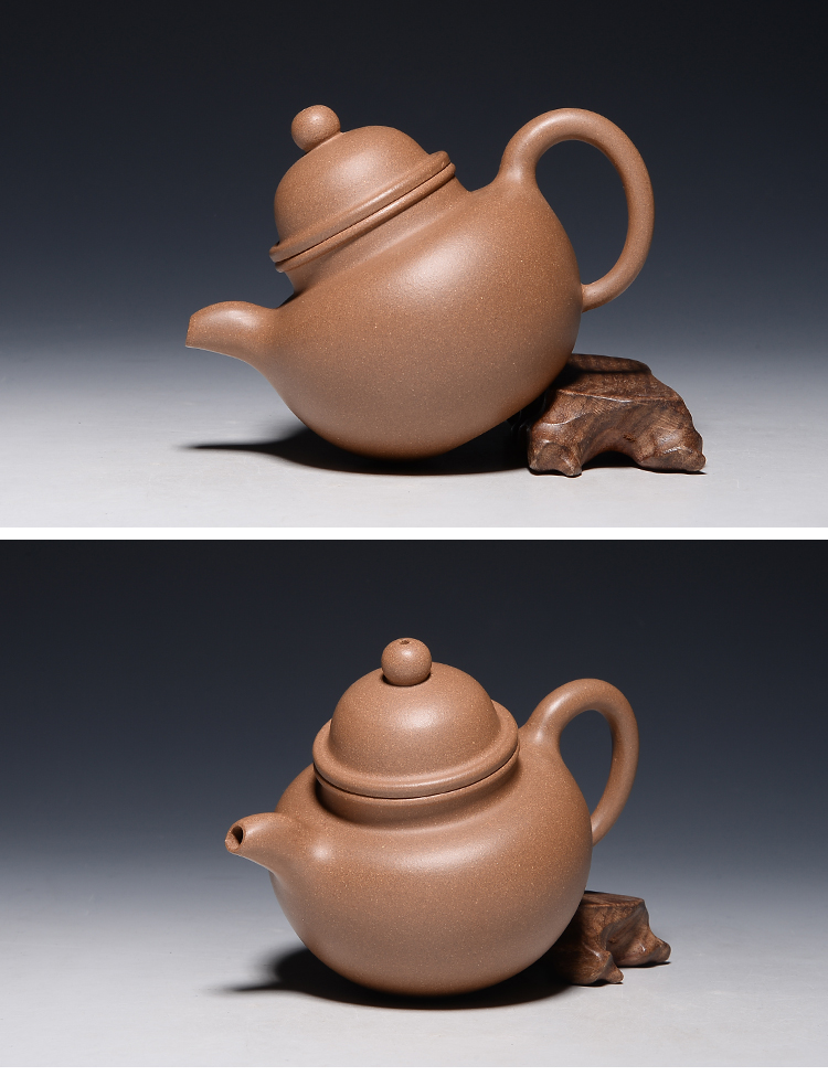 子冶180cc 掇球壶 原矿老段泥 宜兴紫砂壶名家纯手工茶具套组