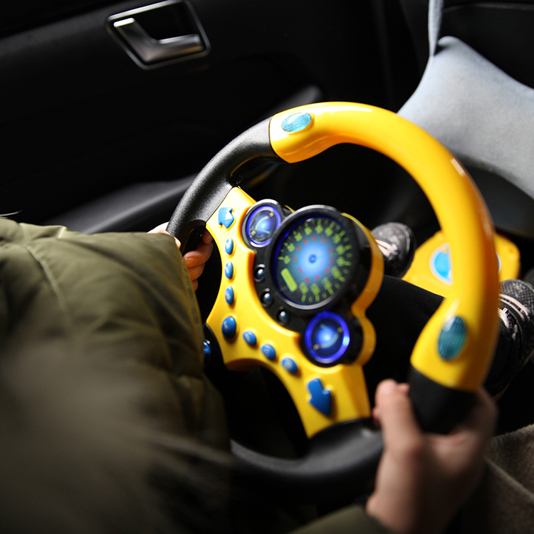 抖音同款享受驾驶乐趣模拟驾驶方向盘仿真有音乐喇叭声1-3岁玩具 送