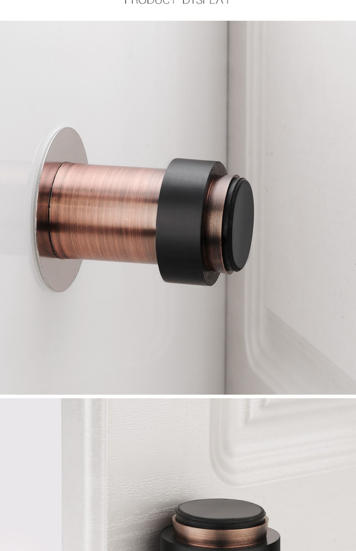 敬平(jing ping)门用配件双用门挡 jing ping防撞门挡免打孔门碰加