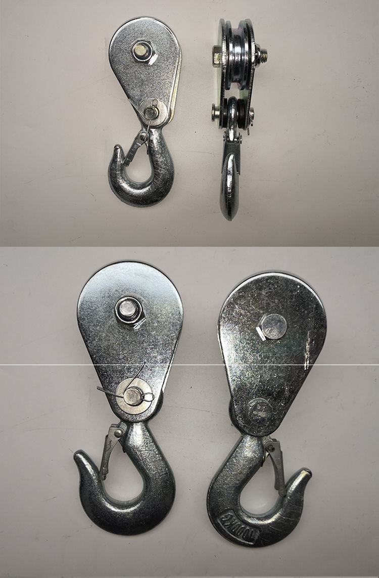 敬平吊钩/抓钩见详情 起重小滑轮吊钩吊环微型吊线定滑轮组健身轴承钢