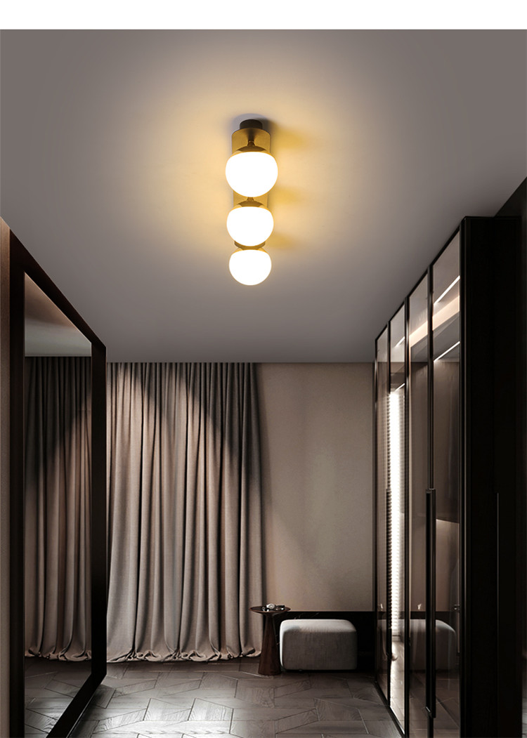 过道灯玄关灯现代简约创意阳台灯入户进门厅灯北欧衣帽间走廊灯具dp