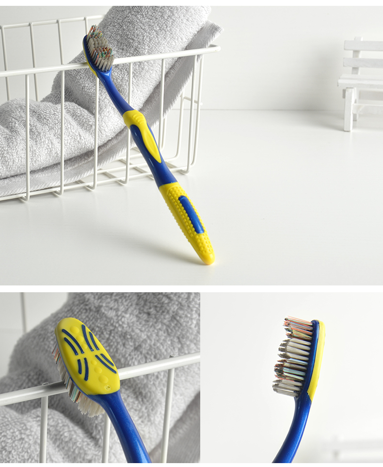 优品牙刷硬毛超硬去烟渍男士粗毛特硬专用大头成人家用中毛a硬毛4支送