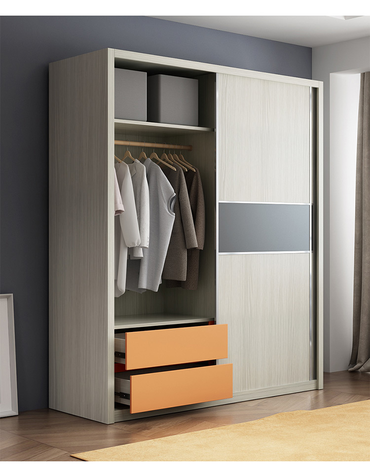 天惠子衣柜推拉门简约现代经济型移门衣柜家用卧室组装整体衣橱