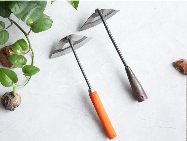 jing ping全钢除草空心锄头漏土小薅锄种菜农具松土工具手握小锄头