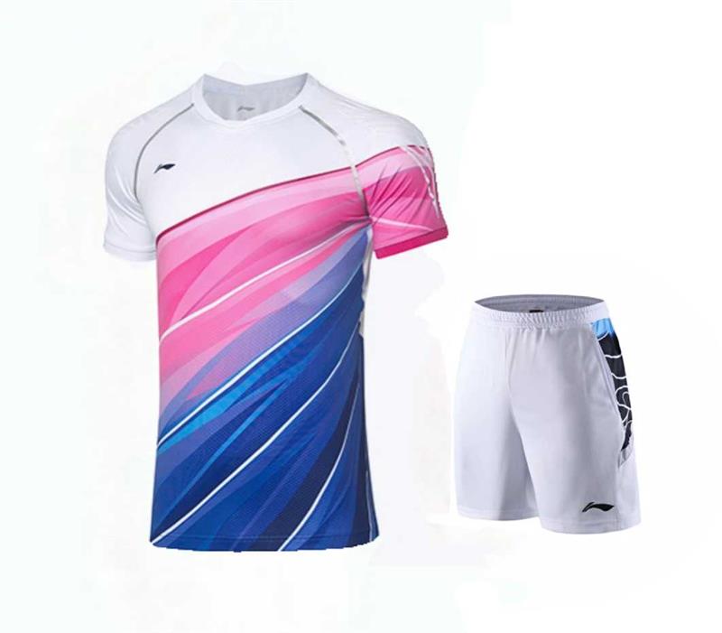 2020夏装汤尤杯运动套装男女上衣短袖速干大赛服比赛服