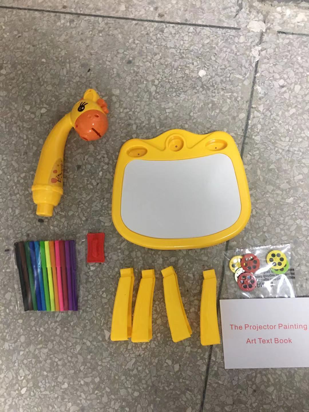 新品儿童投影画板智能彩色投影机启蒙早教学习桌涂鸦绘画写字板6776