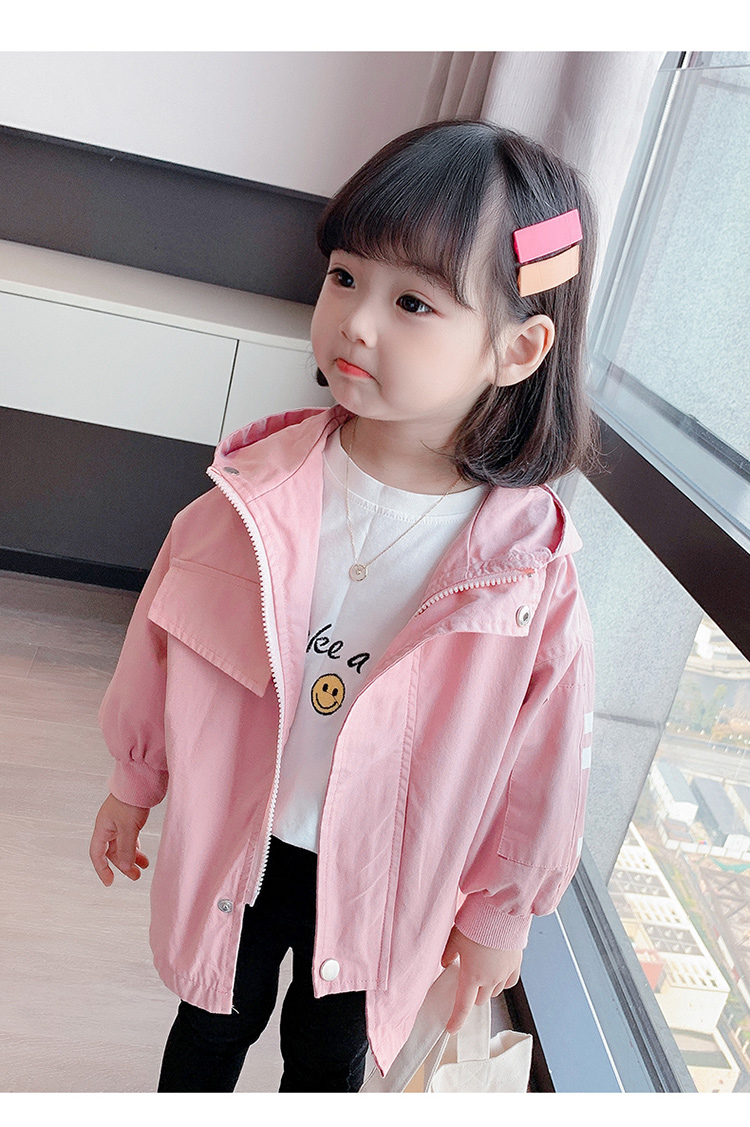 乐卉同款3510岁小孩穿的女童外套秋季2021洋气女宝宝秋装卡通休闲上衣