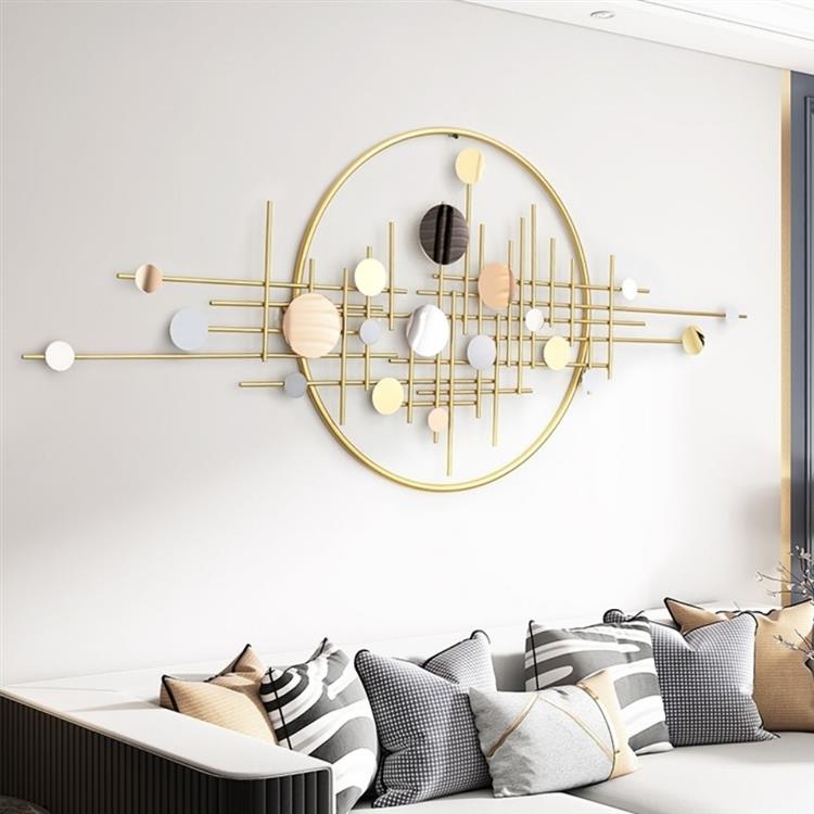 轻奢铁艺家居客厅壁饰背景墙面创意卧室金属北欧装饰壁挂艺术挂件