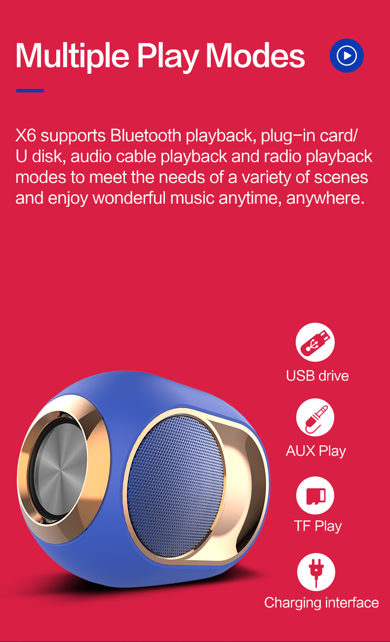 glsco格兰斯歌glx6蓝牙手机电脑多媒体音箱迷你组合音响