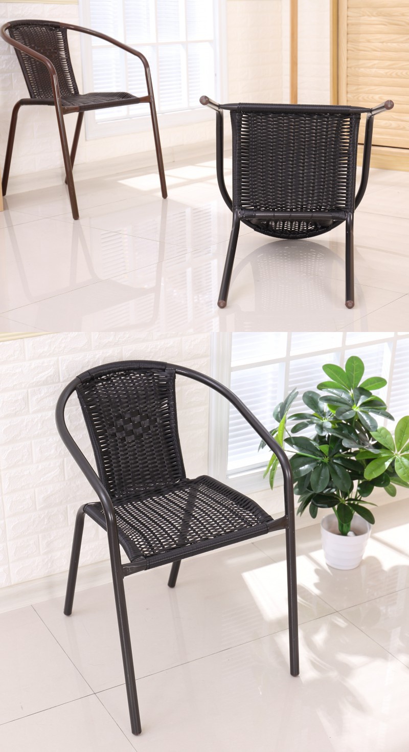 寻木匠塑料大藤椅麻将椅餐椅凳办公电脑椅靠背椅子休闲椅围椅椅子