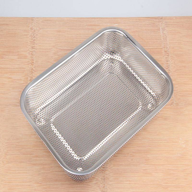 不锈钢漏盆沥水盆长方形过滤网网篮沥水
