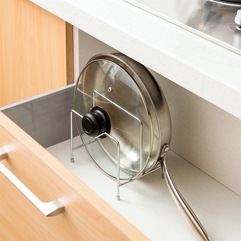 不锈钢锅盖架砧板架放锅盖架子案板架厨房用品收纳架菜板架置物