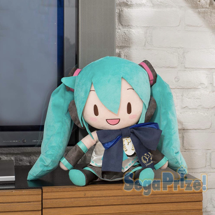 《初音未来娃娃公仔日版sega fufu毛绒玩具preciality miku玩偶【9月8