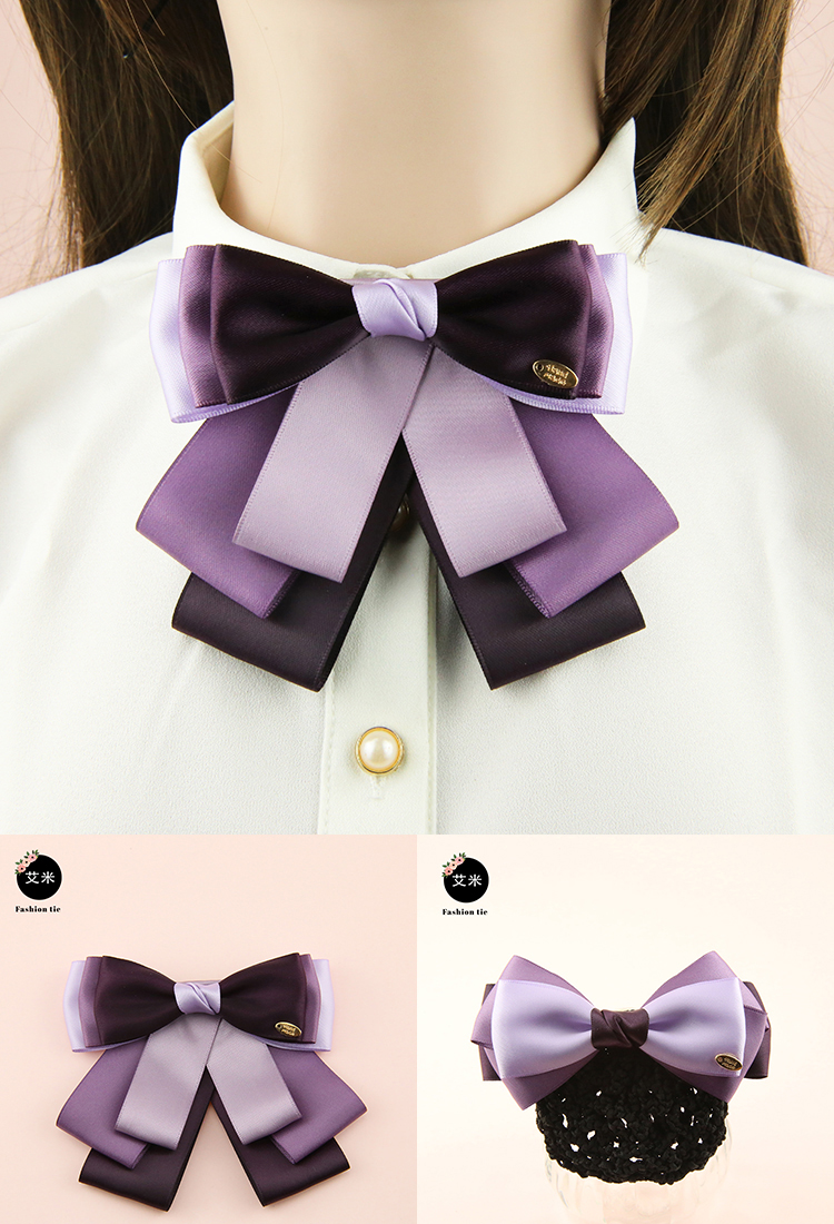 new lake领结衬衫女系带职业银行空姐工作服制服西装百搭领花配饰头花