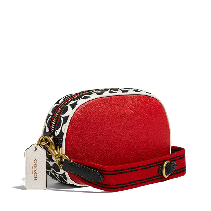 预售coach蔻驰 micky 相机包 单肩包 斜挎包米奇粒面皮c1141