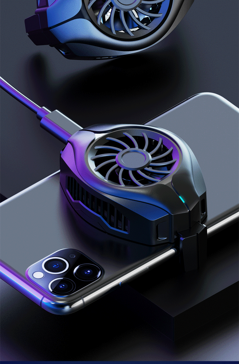 escase大风量升级版 escase 手机散热器 小米黑鲨冰封散热背夹大风量