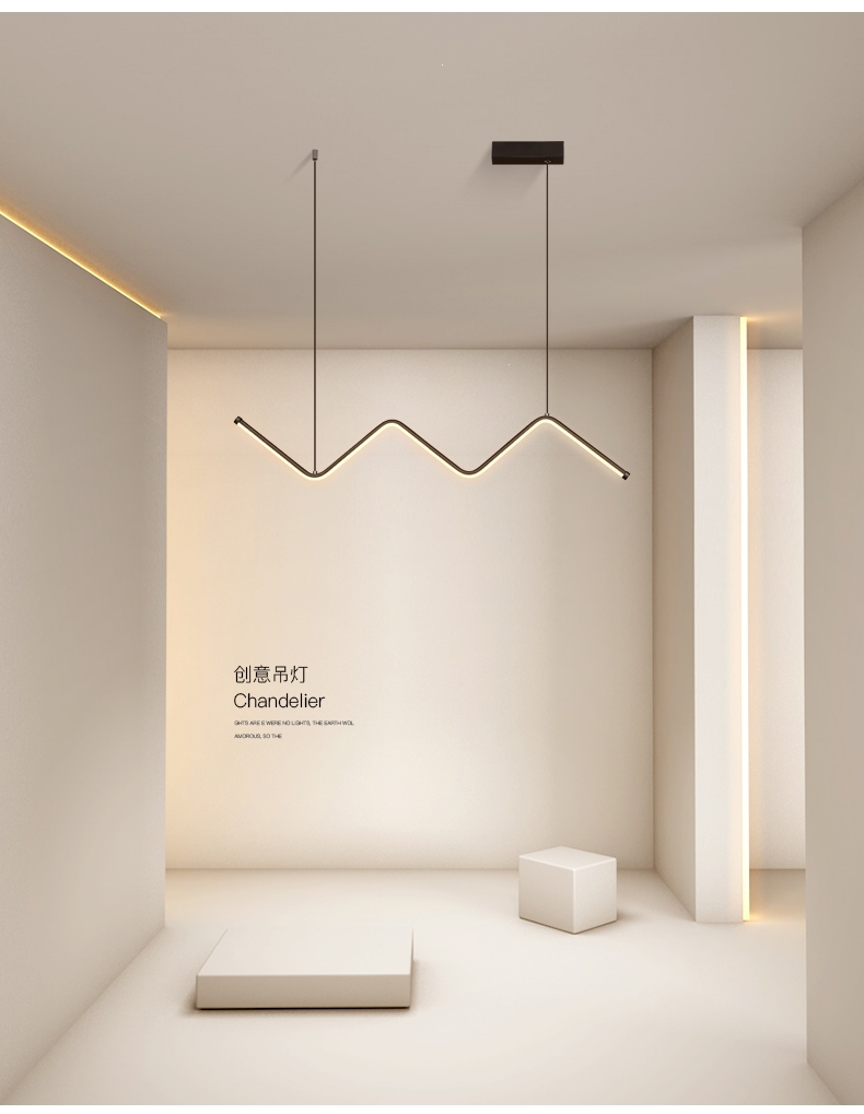 温特雷特led照明/光源wtlt0008 创意吊灯led餐厅灯现代简约北欧线性