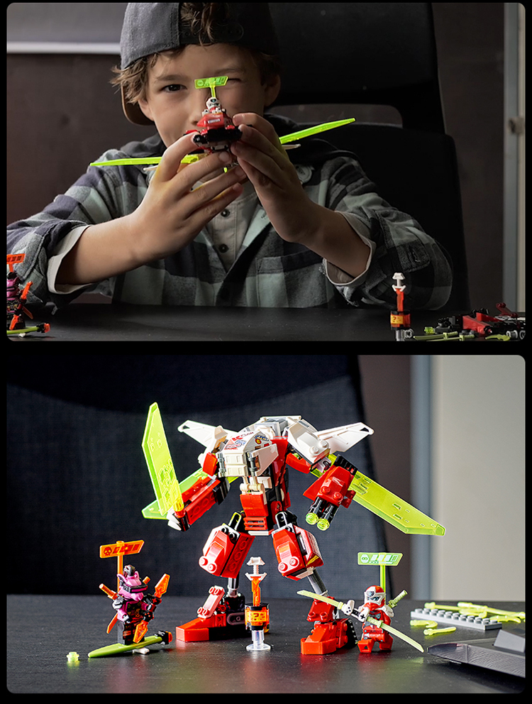 lego乐高幻影忍者系列凯的机甲喷气式飞机71707男孩女孩7岁生日礼物