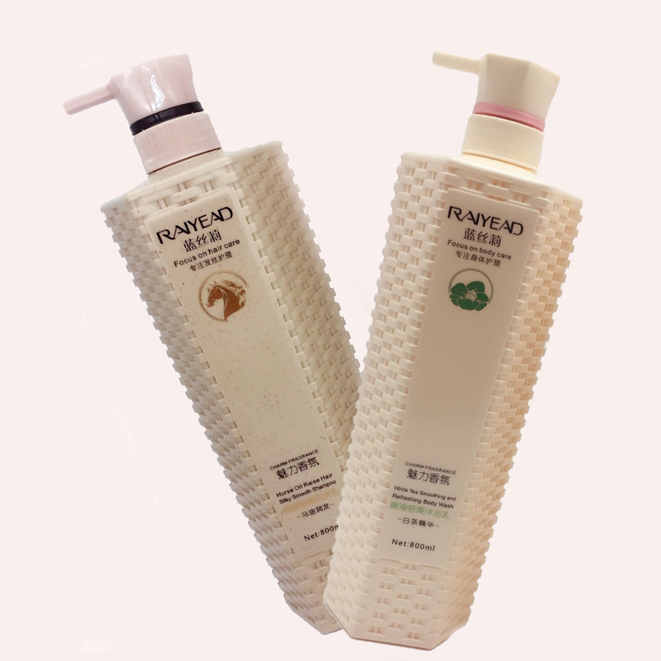 超级新品 专营店蓝丝莉洗水沐浴露套装马油润洗露白茶精华沐浴露 1500