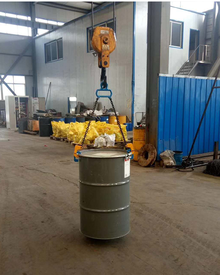 油桶吊钳叉车夹具双链多功能起重钳鹰嘴夹吊钩铁桶塑料桶搬运吊具敬平