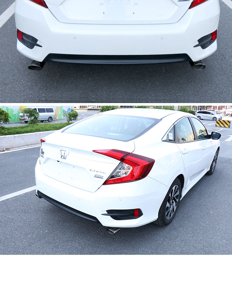 专用于本田十代思域尾喉改装排气管消声器16款10代思域尾管