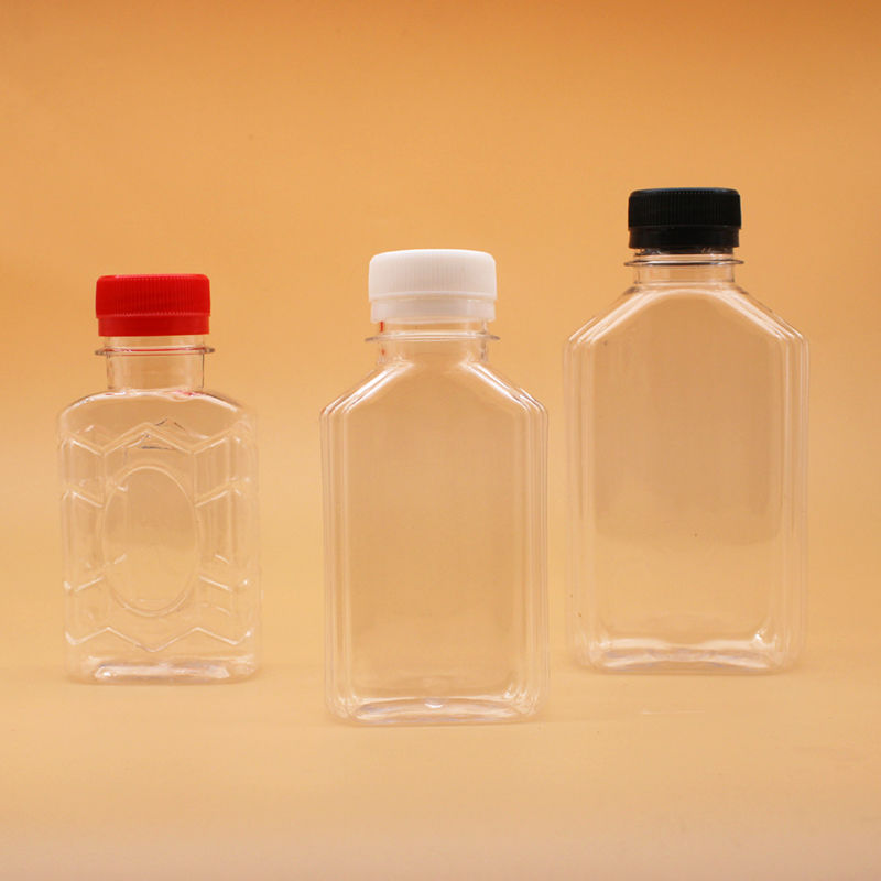 125250毫升一次性pet食品级透明塑料瓶半斤扁形塑料酒瓶油瓶空瓶白色