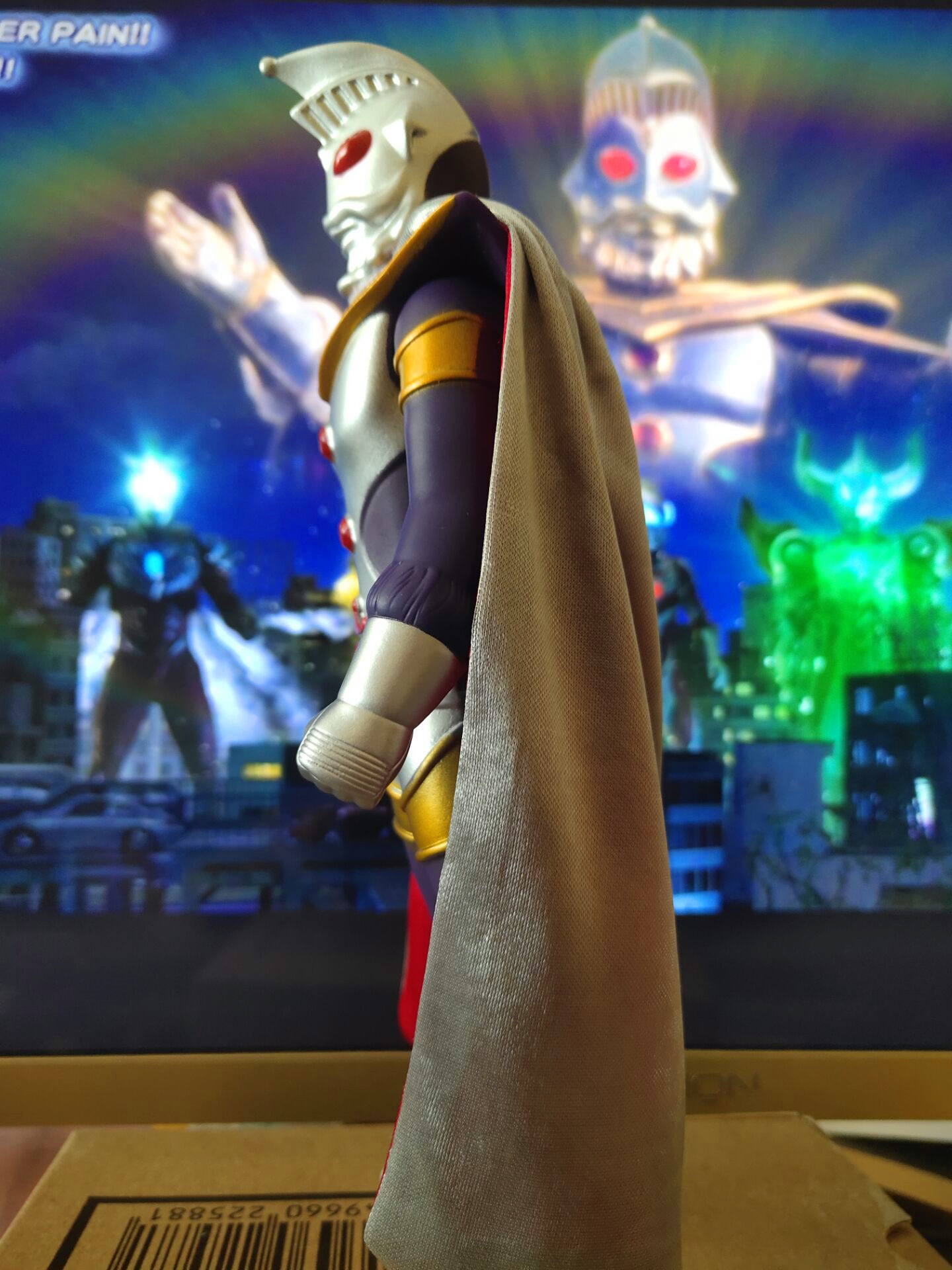 奥特曼 奥特软胶人偶玩具 带披风斗篷 金古奥特曼23厘米 23厘米奥特不