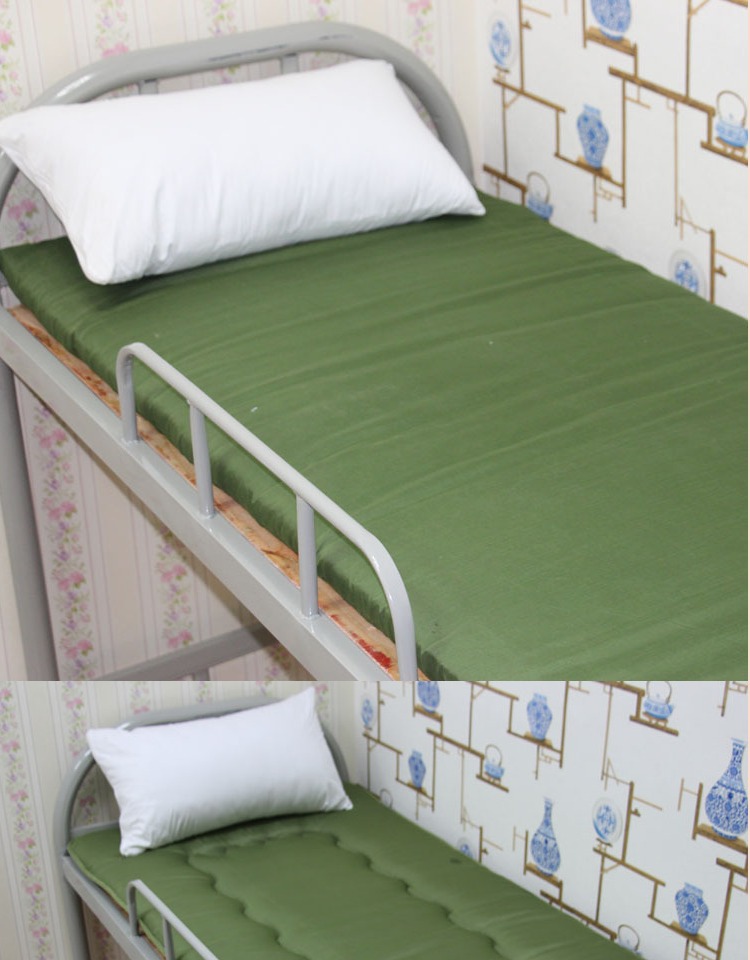 加厚床垫学生宿舍军绿色垫子单人海绵垫12米床垫褥09m硬质棉垫