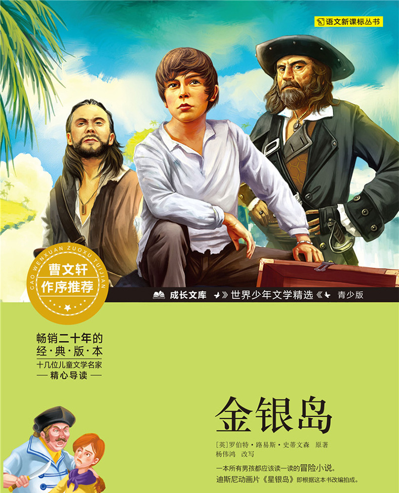 金银岛》[英] 罗伯特路易斯史蒂文森 原著 杨伟鸿 改写著【摘要 书评