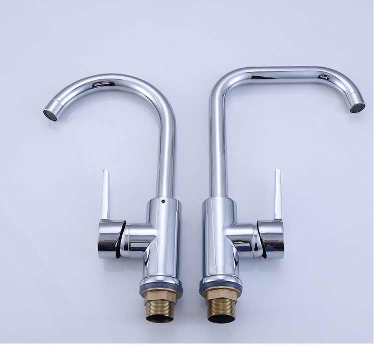 牧滨厨房洗菜盆混水阀开关面盆冷热水龙卫生间单孔洗手盆洗脸盆 合金