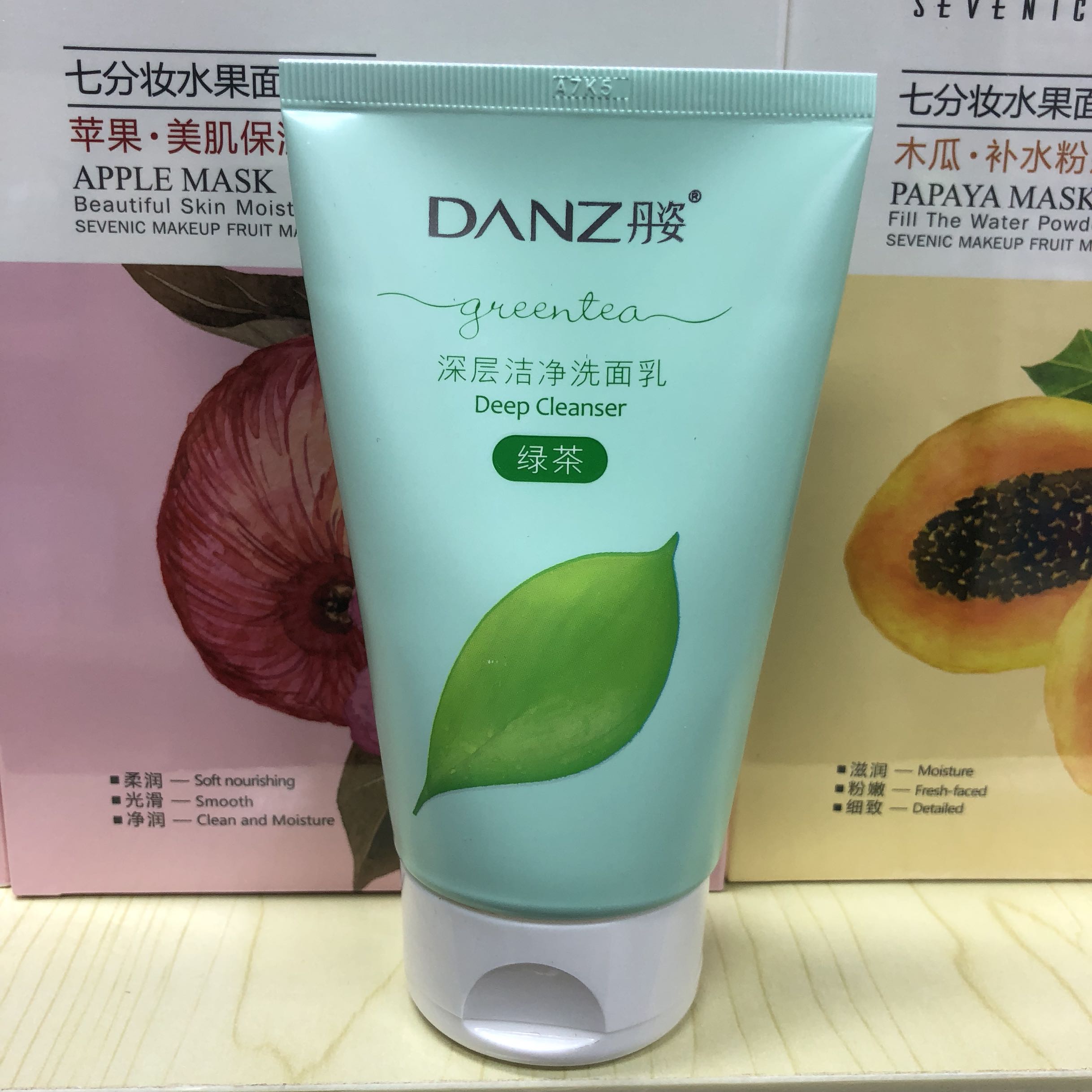 丹姿洁净洗面乳绿茶洗面奶清洁