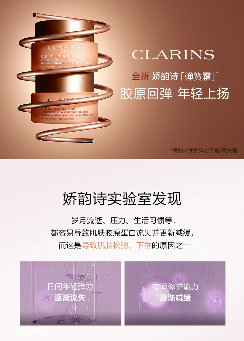 娇韵诗(clarins)面霜 【滋润型日霜】clarins 娇韵诗 弹簧面霜焕颜弹
