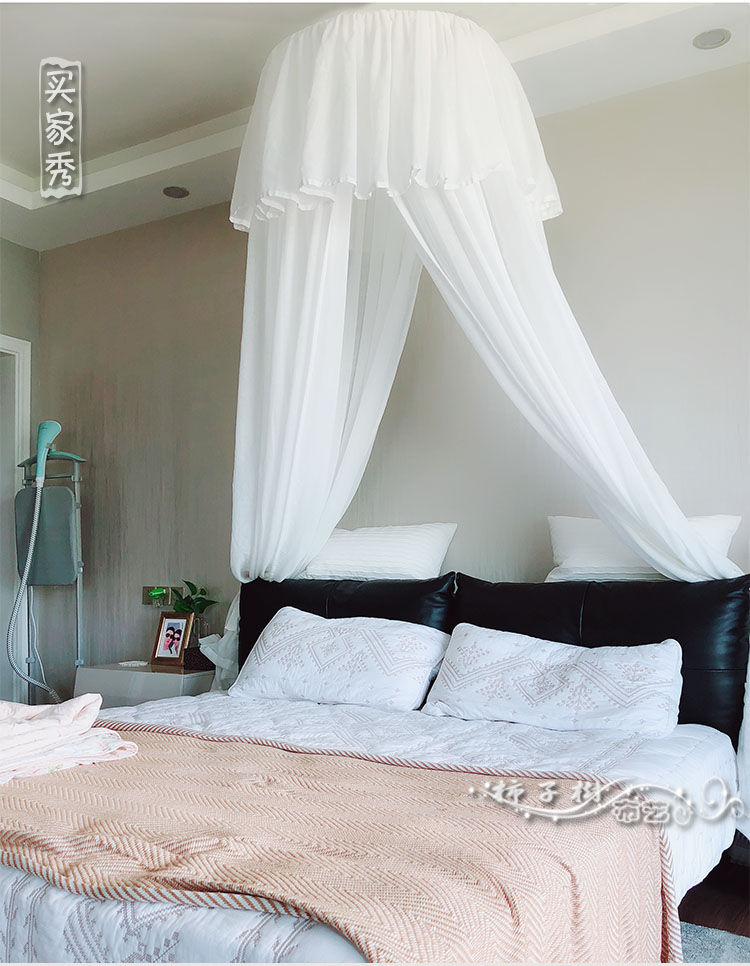 圆顶床幔美式乡村新古典欧式东南亚风麻纱纱幔酒店客栈装饰蚊帐